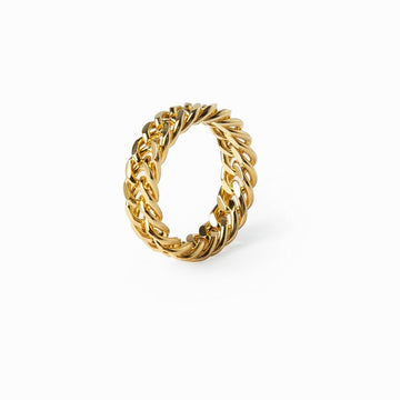 18K Gold Plated Chain Ring