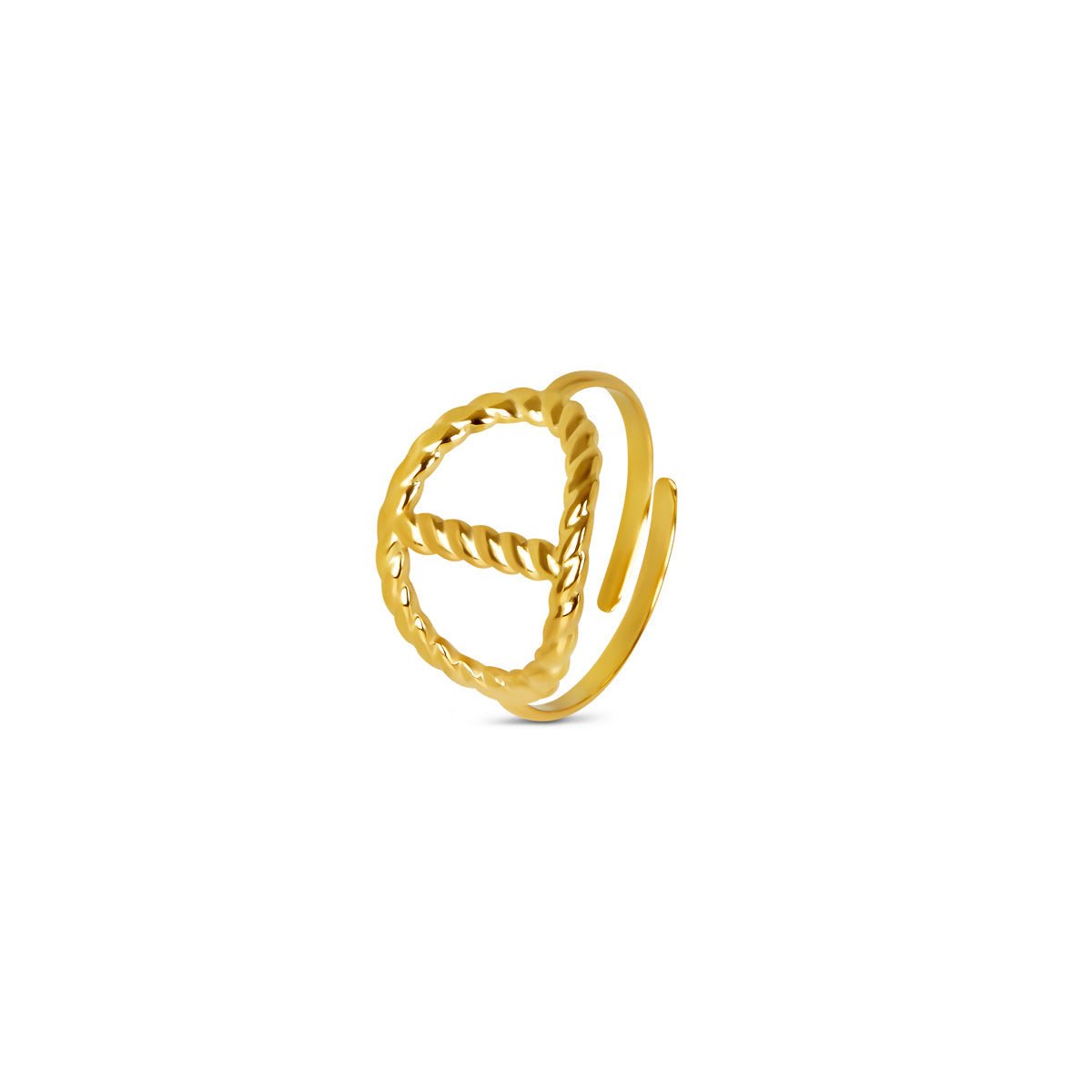 Éclat Adjustable Ring Plated in 18k Gold