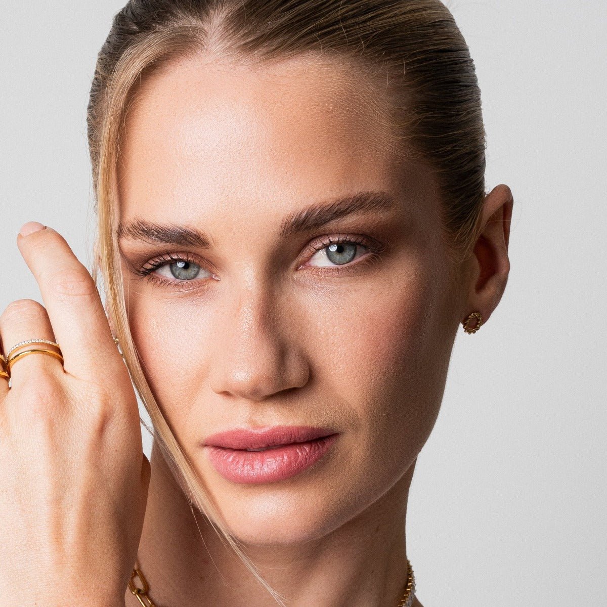 Vienne Double Ring Plated in 18k Gold