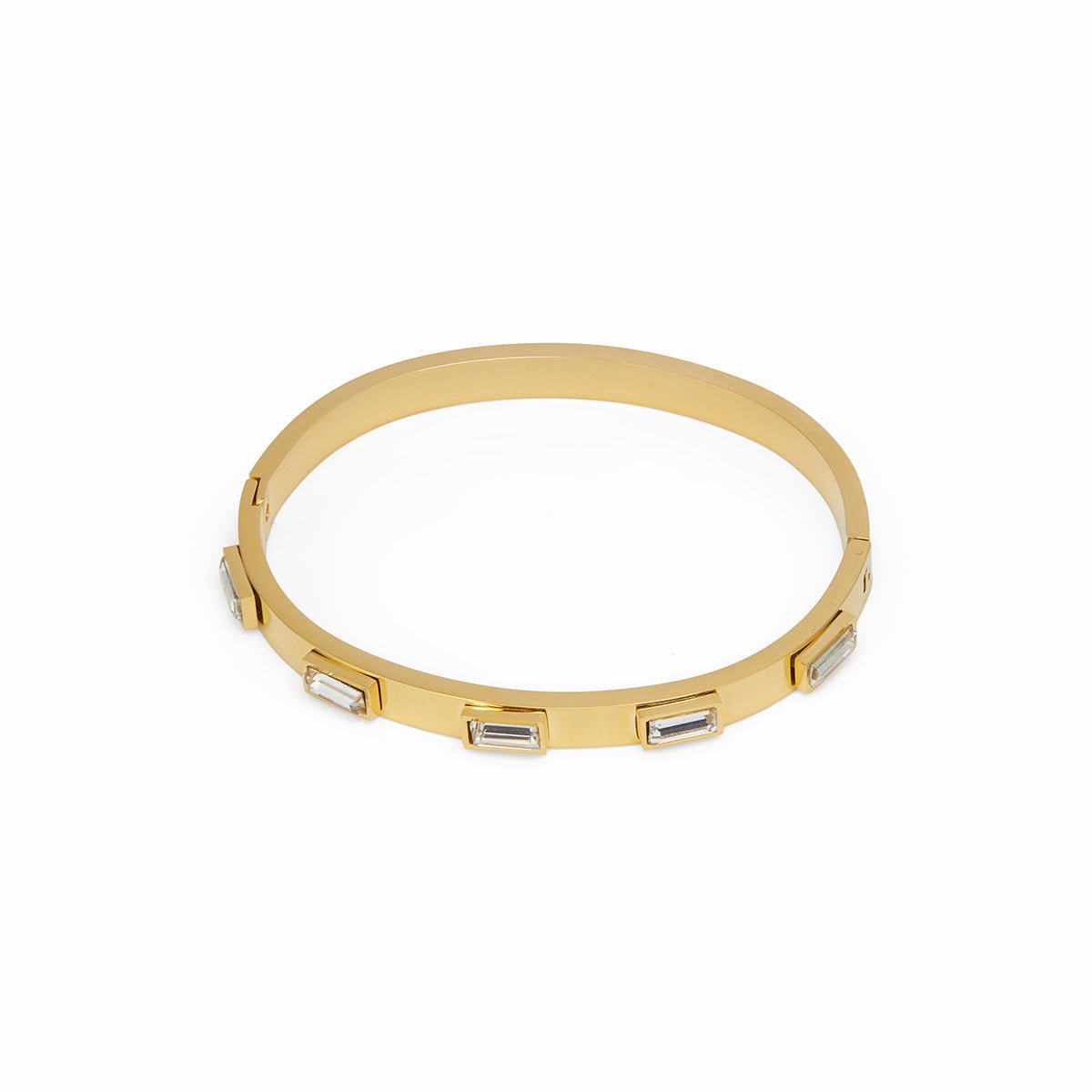 Navette Crystal Bracelet Plated in 18K Gold