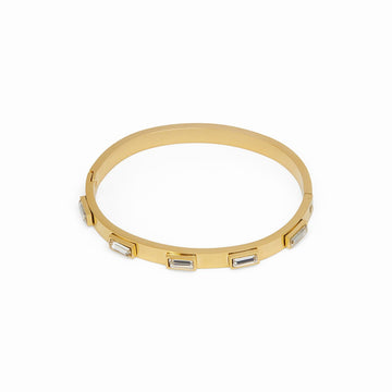 Navette Crystal Bracelet Plated in 18K Gold