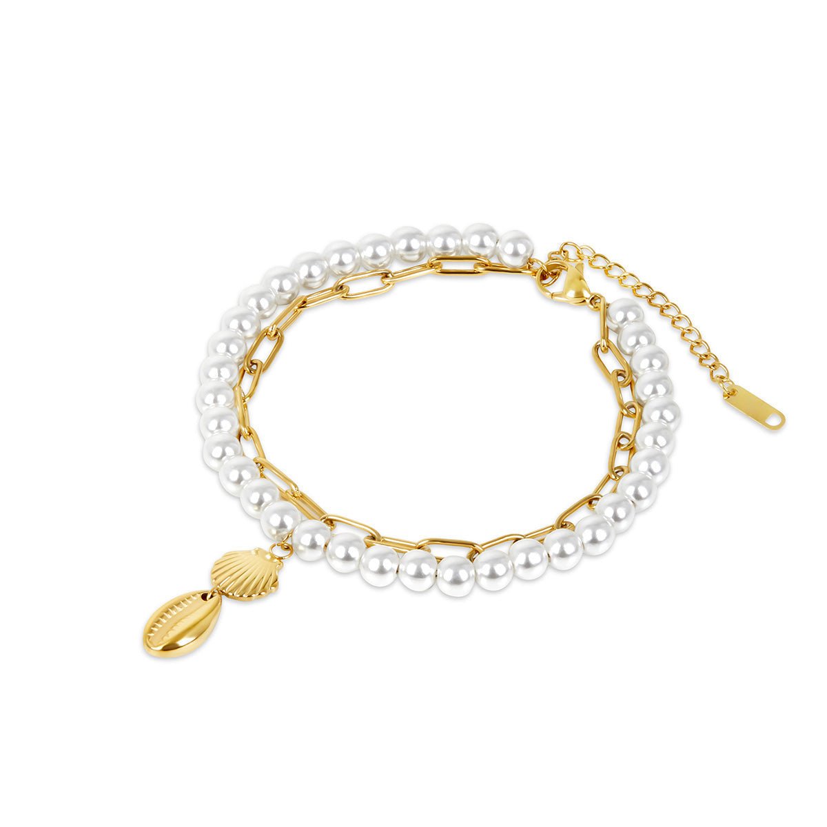Noronha Pearl Anklet Plated in 18k Gold
