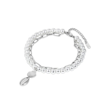 Noronha Pearl Anklet - Silver